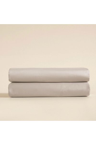 Chakra Extra Double Size Fitted Bed Sheet 200x200 cm Beige