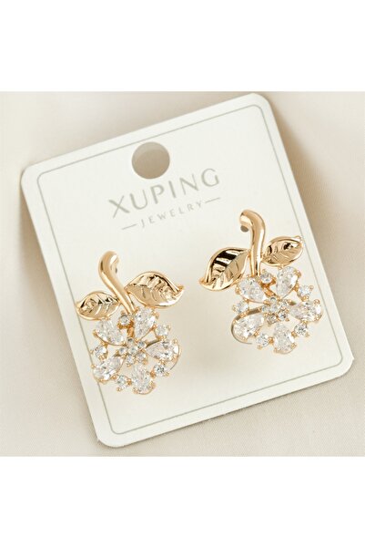 Clariss Xuping Papatya Zirkon Taşlı Lüks Küpe