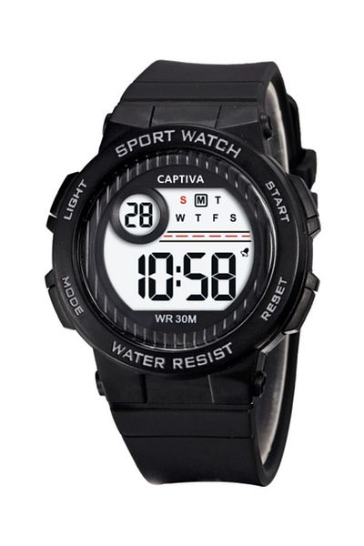 captiva Children's Wristwatch Digital 30 Meters Water Resistant with Light Alarm and Stopwatch