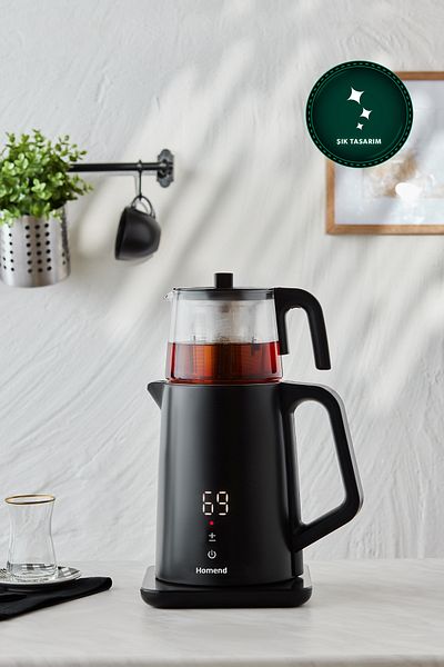 HOMEND Royaltea Cooltouch 1795h Touch-Proof Stainless Steel Talking Tea Machine