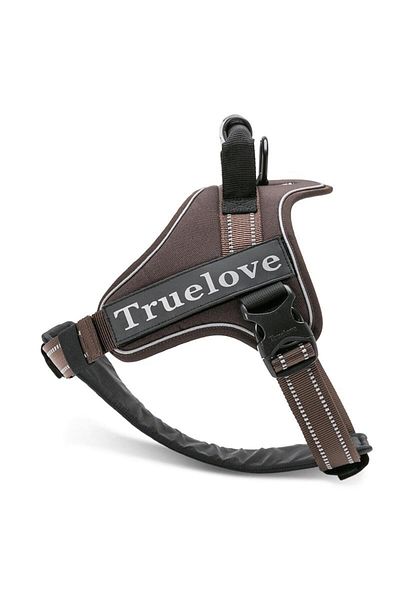 True Love Brown Chest Collar with Oxford Fabric and Flexible Soft Sponge