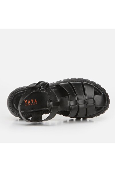 Yaya by Hotiç Black Yaya Women's Flat Sandals