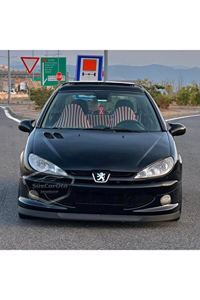 ŞüsCarOto Aksesuar Peugeot 206 206+ 1998-2012 Uyumlu Astra H lip Esnek Ön Lip...