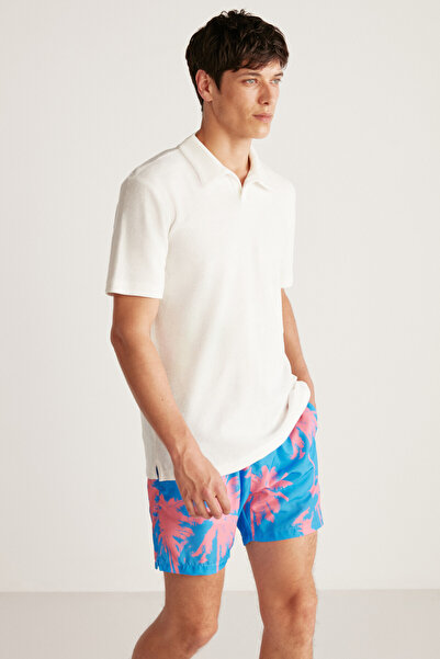 GRIMELANGE Ανδρικό σορτς μαγιό Thiago με 3 τσέπες αδιάβροχο ύφασμα