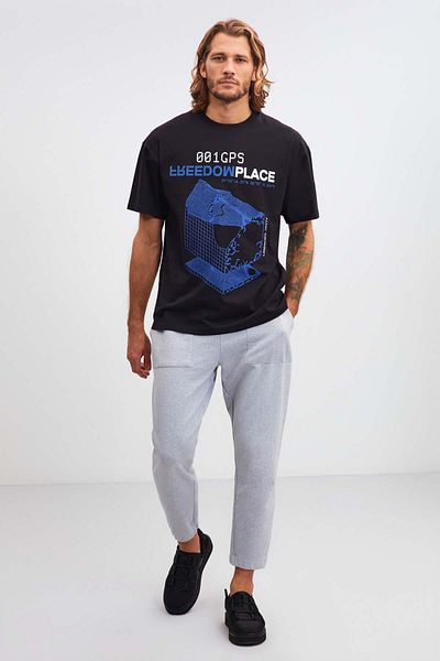 GRIMELANGE Modac Men's Regular Fit Elastic Legs, Pole-Free Sweatpants