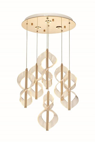 Eray Aydınlatma 1208-5+1 6 Li Sarı Led Avize