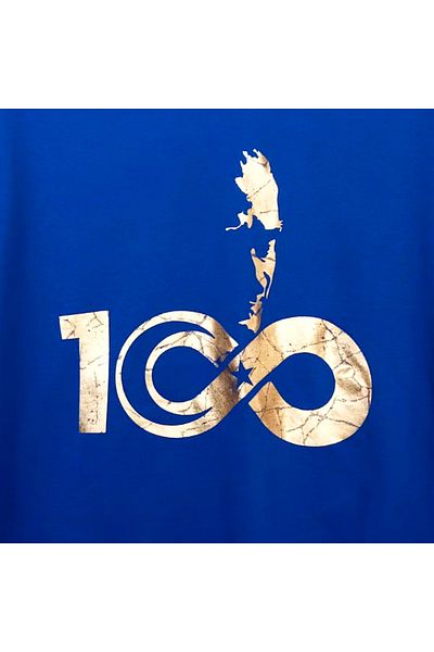 Crea Eymer Wear Тениска с кръгло деколте Gilded Atatürk Silhouette, 100% памук, антрацит