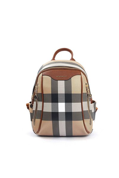 Silver Polo Γυναικείο σακίδιο πλάτης Silver & Polo Beige - Taba Sp906