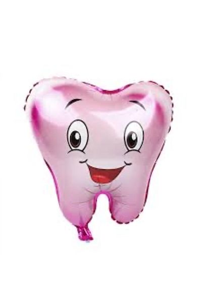 Çemrek Süs Parti Pink Tooth Foil Balloon 50 cm