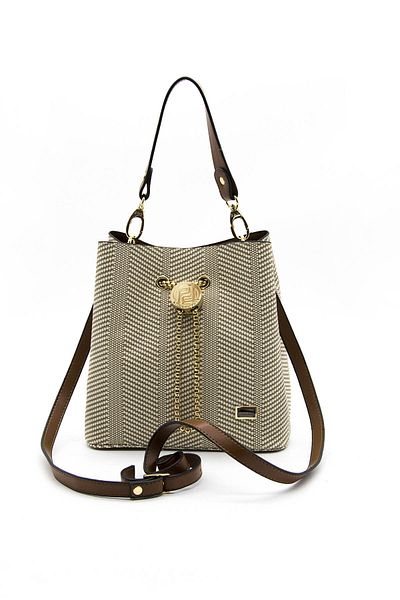 Silver Polo Silver & Polo Beige - Geantă de damă Tan Sp967