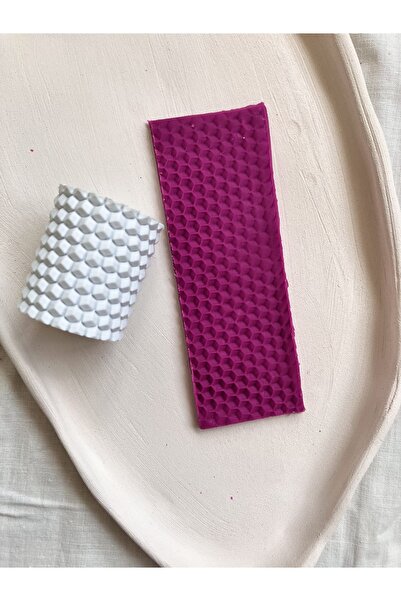 Volala لفة نسيج بوليمر كلاي منقوشة على شكل قرص العسل / لفة نمط الطين السيراميكي