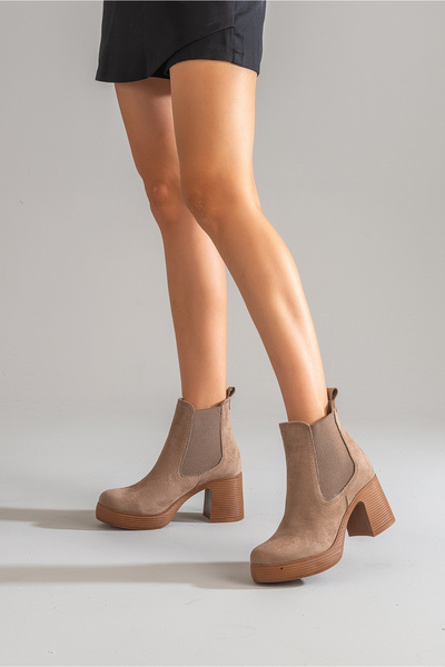 Ataköy Ayakkabı KADIN KALIN TABAN LASTİKLİ BOT