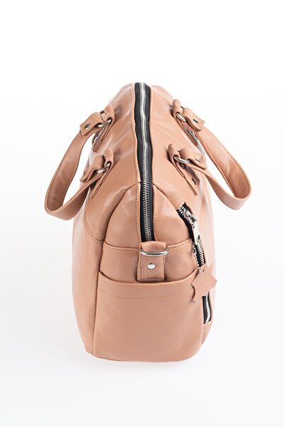 DERİNSS DKB0049 Genuine Leather Powder Women's Hand and Shoulder Bag