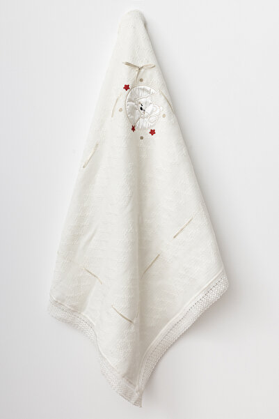 BUUFUU بطانية شتوية أطفال قطن منقوشة محبوكة ومطرزة من الداخل وويلسوفت من الدا...