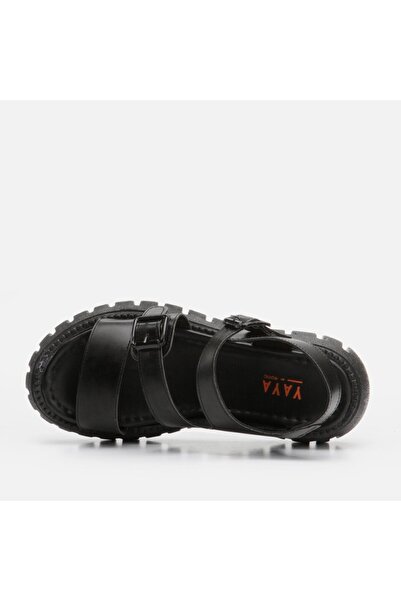 Yaya by Hotiç Black Yaya Women's Flat Sandals