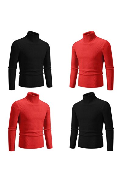next giyim Unisex 4-piece combination turtleneck sweater