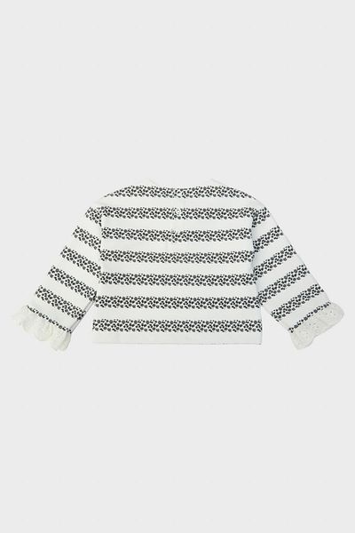 GB Baby Bg Store Baby Girl Striped Sweatshirt 23fw0bg2407