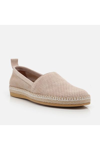 Hotiç Genuine Leather Beige Men's Loafer