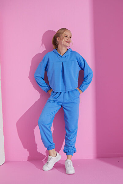 pijamacity MAvi Renk Rahat Esnek Eşofman Takımı