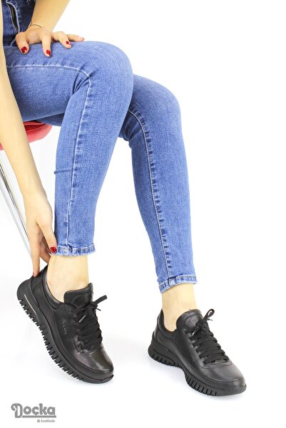 Mammamia Kadın Hakiki Deri Ortopedik Günlük Spor Tarz Ayakkabı