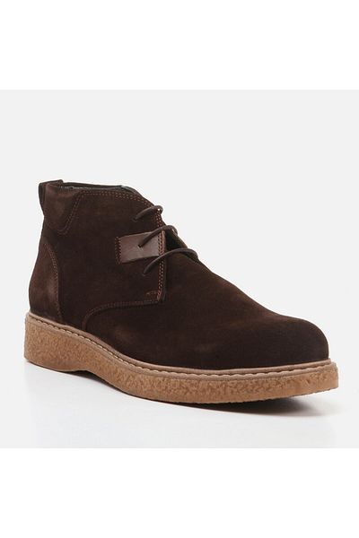 Hotiç Genuine Leather Brown Men's Casual Boots