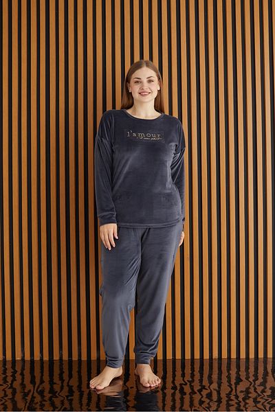 Pijamoni طقم بيجامة مناديل مخمل فرنسي مقاس كبير (الموسم الجديد)