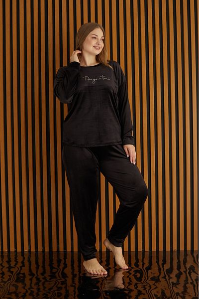 Pijamoni tissue Plus Size French Velvet Pajama Set (New Season)