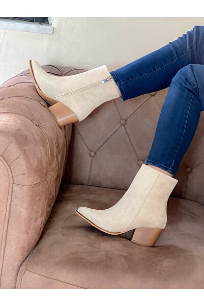 irmona BAMMİ BEJ SÜET DALLAS KISA BOT