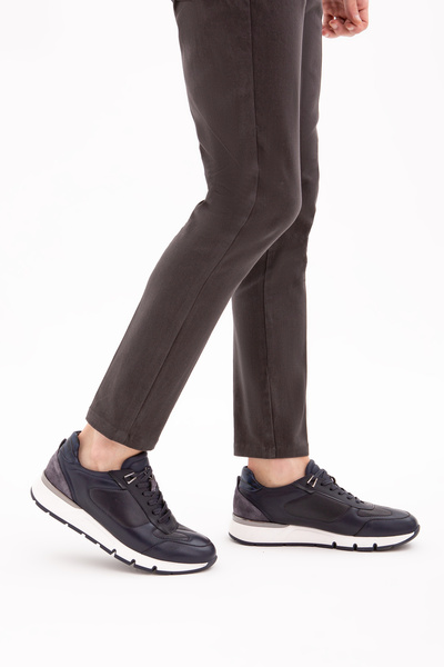 Tamer Tanca أحذية رياضية وأحذية رياضية من الجلد الطبيعي للرجال 383 5158 Erk A...