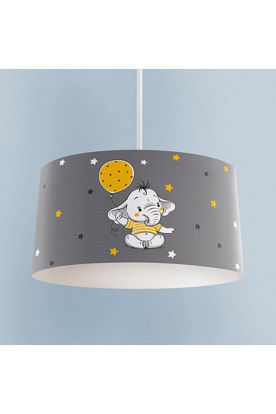 MEKTA HOME BABY AND KIDS ROOM Yellow Elephant Balloon Patterned Chandelier