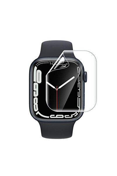 NANOSPACE Apple Watch İle Uyumlu Series 9 8 7 45mm Full Cover TPU Tam Kapatan...