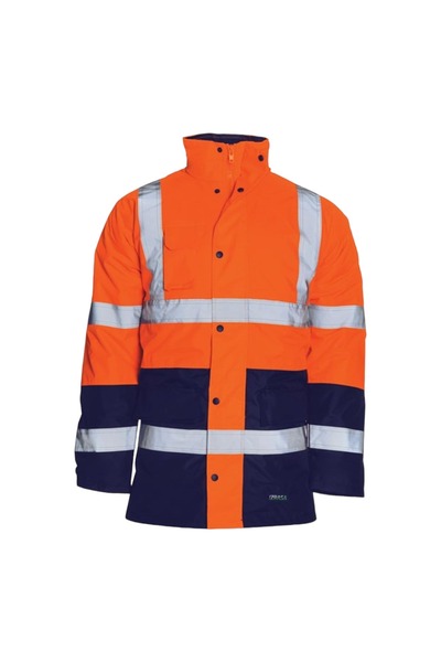 MyForm 4121 Oxford Breathane 5 In 1 Reflektörlü Parka (TURUNCU/LACİVERT)