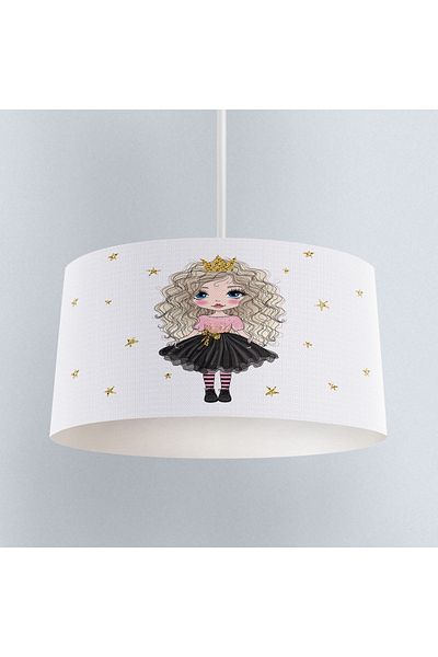 MEKTA HOME Princess Patterned Chandelier with Stars and Curly Hair - BABY and CHILDREN'S Room