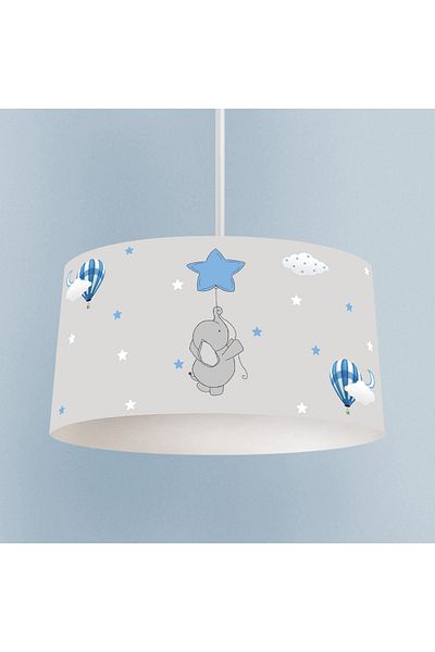 MEKTA HOME Blue Star Baby and Children's Room - Elephant Patterned Chandelier