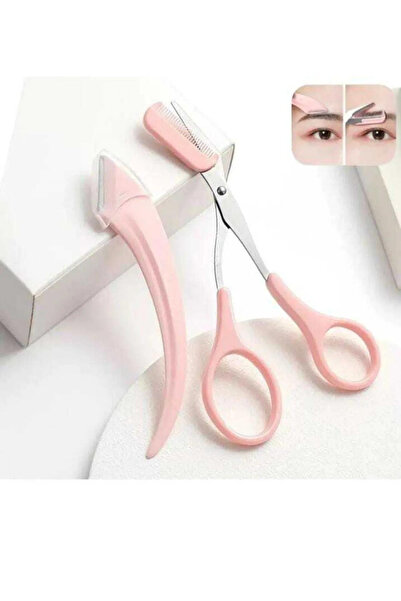 kozmokalite Taraklı Kaş Bıyık Makası Ve Kaş Ustura Seti