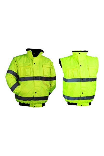 Junior Jn 1021f Kolu Çıkmalı Oxford Reflektörlü Mont (SARI)