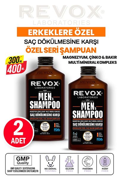 Revox 400 Ml X 2 Men Hair Loss Shampoo