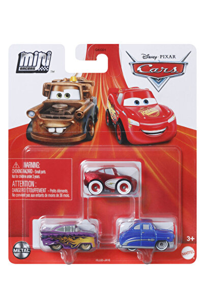 CARS MİNİ KARAKTER ARABALAR ÜÇLÜ PAKET HLL65