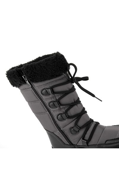 Muya Gravity Anatomical Women's Snow Boots with Plush Fur Inside and Zipper
