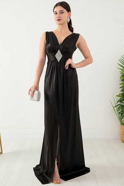 PULLIMM Rochie de seara cu detaliu de piatra in talie 39719
