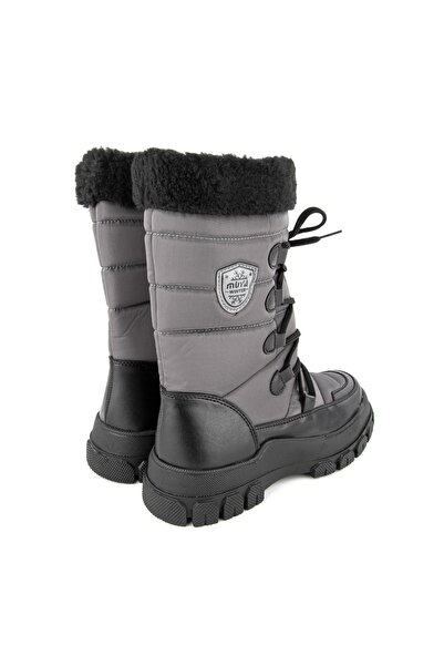 Muya Gravity Anatomik Taban İçi Peluş Kürklü Fermuarlı Kadın Kar Botu