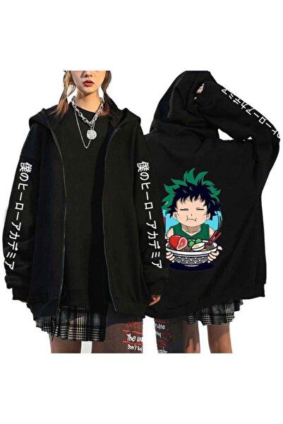 GALASHOP سترة بغطاء للرأس بسحاب من ماي أكاديميا Izuku mimiya Y2k Bakugou Mod93
