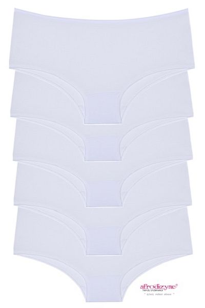 Afrodizyac Set bato din bambus alb cu talie înaltă din 5 piese (extra moale și foarte flexibil)