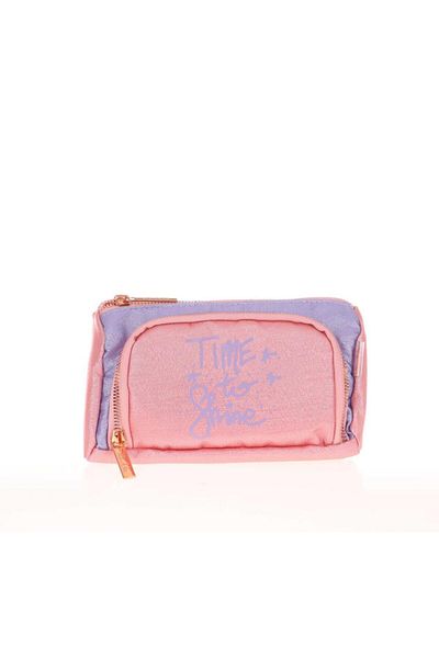 KAUKKO Sparkle Plump Pencil Τσάντα Διπλό Salmon K2531
