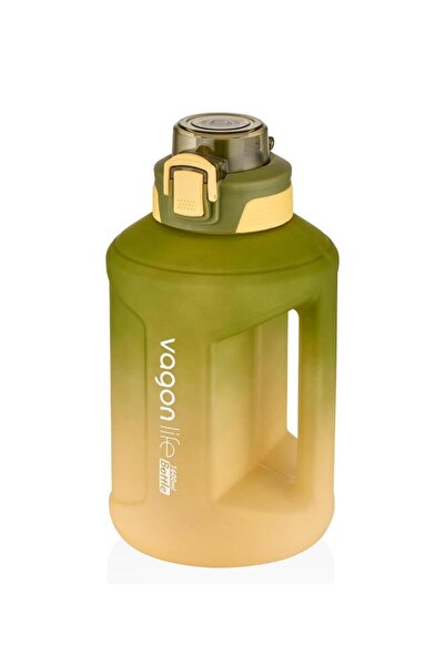 Vagonlife Motivasyon Su Matarası 1600ml Yeşil