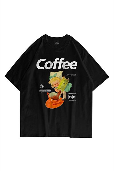 Trendiz Μπλουζάκι Unisex Coffee Μαύρο