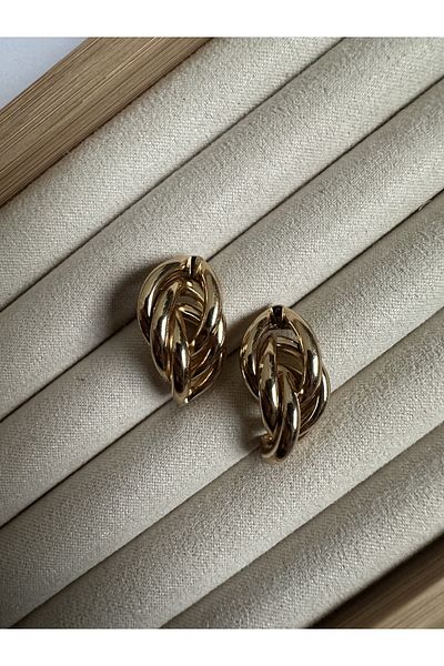 ringbox Gold Basic Arpa Model Earring