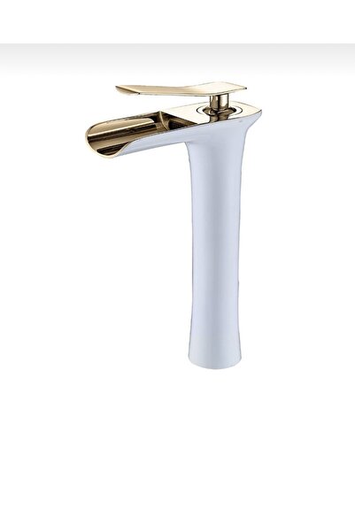 İSAOĞLU YAPI Çanak Lavabo Bataryası Gold Beyaz Şelale Lavabo Musluğu Naturel ...