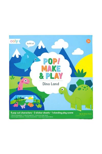 Ooly Pop! Make& Play Openable Play Set - Dino Land