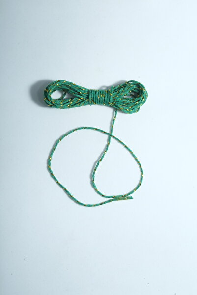 Eskişehir hobi sanat 1.5 ملم 10 متر خيط حزمة فضية مع خيط مزخرف خيط زخرفي لون أخضر